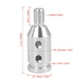 thumbnail image 2 of Unique Bargains M10 X 1.5 Car Universal Gear Shift Knob Adapter for Non Threaded Shifter Silver Tone, 2 of 7