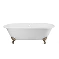 thumbnail image 1 of Cambridge 60 Inch Cast Iron Double Ended Clawfoot Tub - No Faucet Drillings, 1 of 2