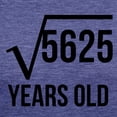 thumbnail image 3 of CafePress - 75 Years Old Square Root T Shirt - Womens Tri-blend T-Shirt, 3 of 4