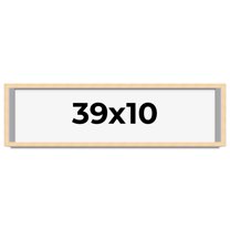 39x10 Frame Beige Real Wood Picture Frame Width 0.75 inches | Interior Frame Depth 0.5 inches |