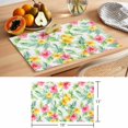 thumbnail image 6 of Summer Placemats Set of 4, Watercolor Pink Yellow Flowers Non-Slip Place Mats Washable Table Mats for Kitchen Dining Table Decorations Indoor/Outdoor, 6 of 9