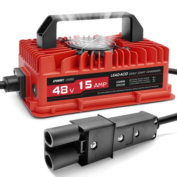 Cargador para carrito de golf EPOWREY 15A 48V para Yamaha G19-G22