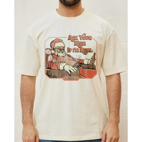 Funny Santa Christmas T-Shirt – Unisex Festive Graphic Tee, Holiday Winter Apparel, Adult Sizes S-5XL, Multiple Colors