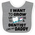 thumbnail image 3 of Inktastic I Want to Grow Up to Be a Dentist Like My Daddy Boys or Girls Baby Bib, 3 of 4