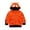 Orange, variant on Boys Winter Coat Baby Kids Hooded Sweatshirt Spring Autumn Warm Zipper Cute Cartoon Hoodies Outwear Jackets For Boys Grey 18 Months-24 Months