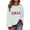 #0115-Mint Green, variant on Uootdi Christmas Long Sleeve Sweatshirts Gift For Women Oversized Embroidered Striped Merry Christmas Letter Printed Pullove r Ugly Xmas Sweater Tops