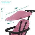 thumbnail image 4 of Dream On Me Coast Rider Stroller Canopy for Dream On Me Coast Rider Stroller, Pink, 4 of 5