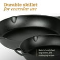 thumbnail image 4 of Lodge Blacklock Cast Iron Skillet Set - 10.25" & 12" Skillets - Preseasoned Cast Iron Skillet Pans - Easy Cleanup - Lightweight Design - Cast Iron Cookware - Premium Cast Iron Skillets, 4 of 7