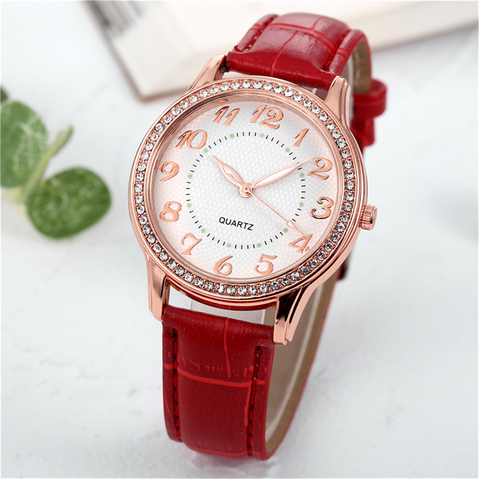 amousa Watch Ladies Diamond Luxury Watch Fashion Belt Watch - image 1 of 3
