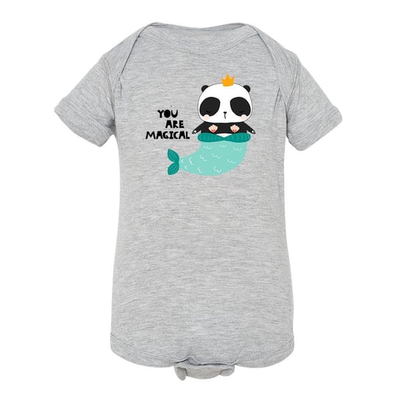 Magical Mermaid Panda Bodysuit Infant -Image by Shutterstock,  24 Months