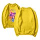 thumbnail image 3 of Pop cazadora para niña Printed Anime Print Long-Sleeved Sweatshirt 1*Top （Yellow）, 3 of 3