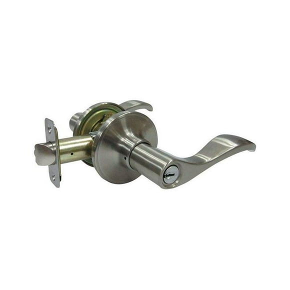 Faultless 5002068 Satin Nickel Metal Entry Lever - 3 Grade Right Handed