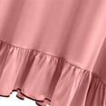 thumbnail image 4 of Timegard Robes de Maison pour Femmes Col en V Manches Courtes à Volants Robes de Nuit Douces Confortables Décontractées pour Dormir, 4 of 4