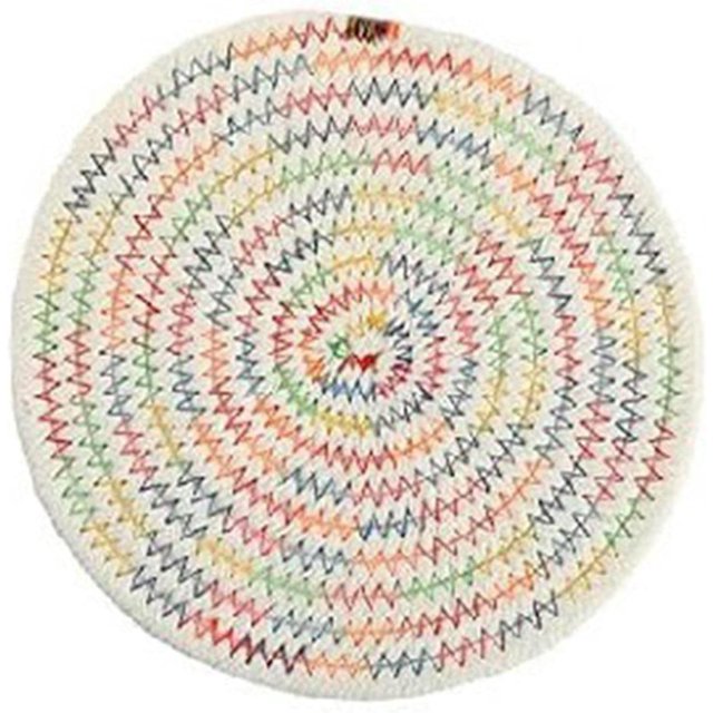 Hand-Woven Cotton Cord placemat Home Dining Table high Temperature Insulation mat Office Desktop Coaster