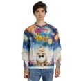 thumbnail image 4 of Happy New Year with Persian Fireworks Holiday Xmas Winter 2025 All Over Print 3D Sweatshirt Unisex Merch Cat Lover Kitten Owner Gifts - 00025, 4 of 6