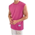thumbnail image 3 of AnuYalue Mens Comfy Tank Tops Gym Workout Sleeveless Muscle Tshirts Casual Loose Summer Beach Solid Basic Top, 3 of 9