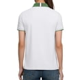 thumbnail image 3 of Negocios Tops Casuales para las Mujeres Manga Corta Botón de Solapa Abajo Camisa Desgaste de Oficina Transpirable, 3 of 8