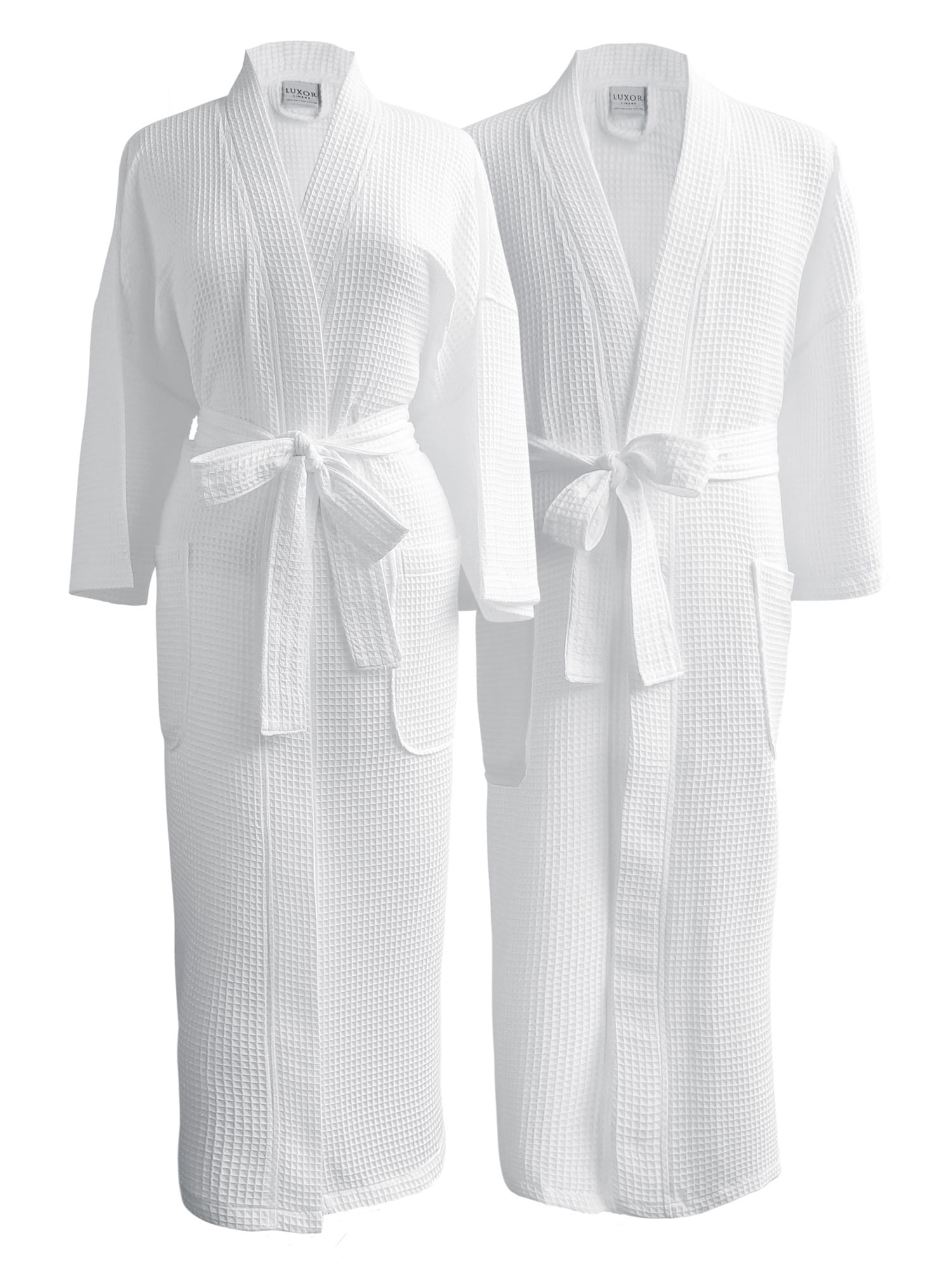 Luxor Linens Waffle Weave Bathrobes Luxurious, Soft, Plush Durable