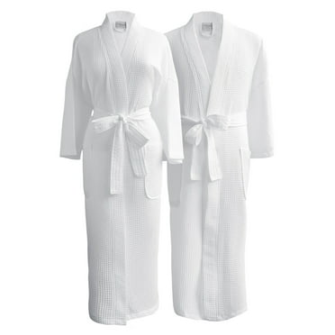 Luxor Linens Waffle Weave Bathrobes - Luxurious, Soft, Plush Durable Set of Robes