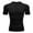 Black, variant on IDALL Compression Shirt Men Mens T-Shirts Mens Undershirts Leisure Sports T Shirt Fashion Lapel 3D Gradient Short Sleeved Round Neck T Shirt Men Workout Shirts for Men Black L