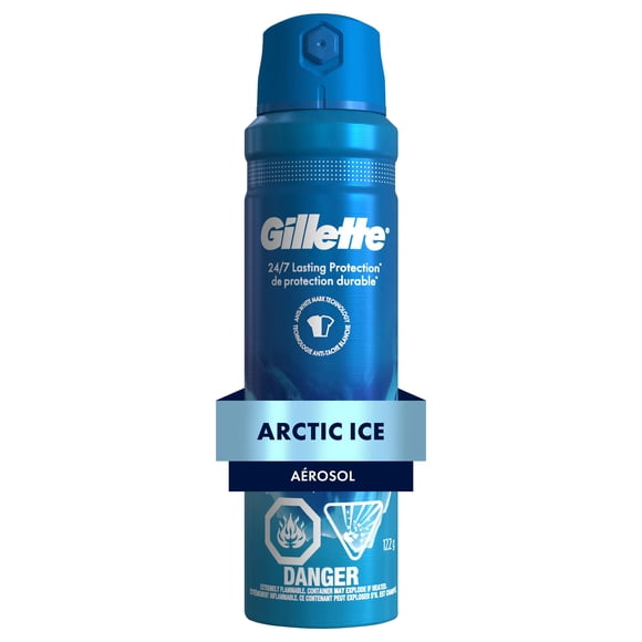 Gillette Dry Spray Antiperspirant and Deodorant for Men Arctic Ice