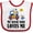 White and Red, variant on Inktastic Farmer Cow My Great Aunt Loves Me Boys or Girls Baby Bib
