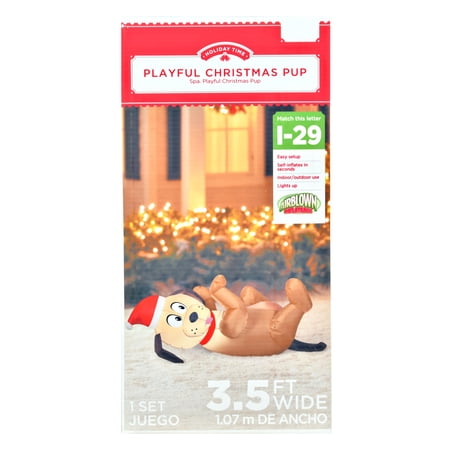 Holiday Time 3.5 Playful Puppy Airblown by Gemmy Industries