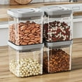 thumbnail image 6 of Airtight Pop Food Containers BPA-Free Stackable Air Tight Pantry Storage Containers Ideal for Storage Cereal Snack Flour Sugar, 6 of 9