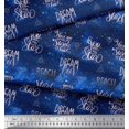 thumbnail image 3 of Soimoi Satin Silk Fabric Text & Sacred Geometry Galaxy Print Sewing Fabric Yard 42 Inch Wide, 3 of 3