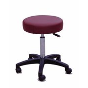 Sivan Health and Fitness Pneumatic Rolling Adjustable Medical/Massage Stool, Burgundy; Pack of 2