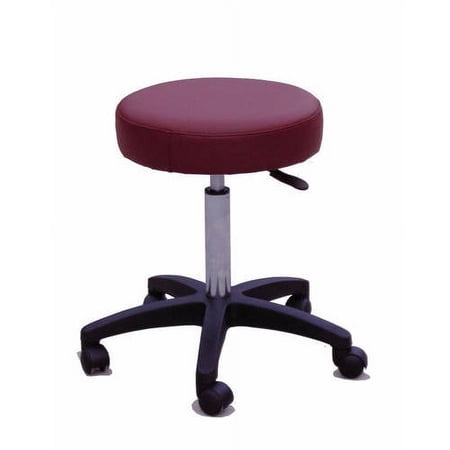 Sivan Health and Fitness Pneumatic Rolling Adjustable Medical/Massage Stool, Burgundy; Pack of 2