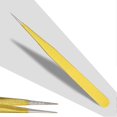 thumbnail image 3 of Pince à épiler professionnelle en acier inoxydable pour extensions de cils et greffes de faux cils (droite), 3 of 4