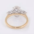 thumbnail image 4 of solitaire jewels 3.75CT Oval Moissanite 3 Stone Engagement Ring For Women, 14K Yellow Gold, 4 of 7