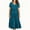 Mint Green, variant on Women's Summer Plaid Maxi Dresses Casual Floral Short Sleeve V Neck Boho Beach Vacation Swing Dress with Pockets Wine XL(XL)