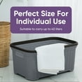thumbnail image 4 of Superio 50L Knit Laundry Basket with Cut-Out Handles - Onyx Grey (2 Pack), 4 of 9