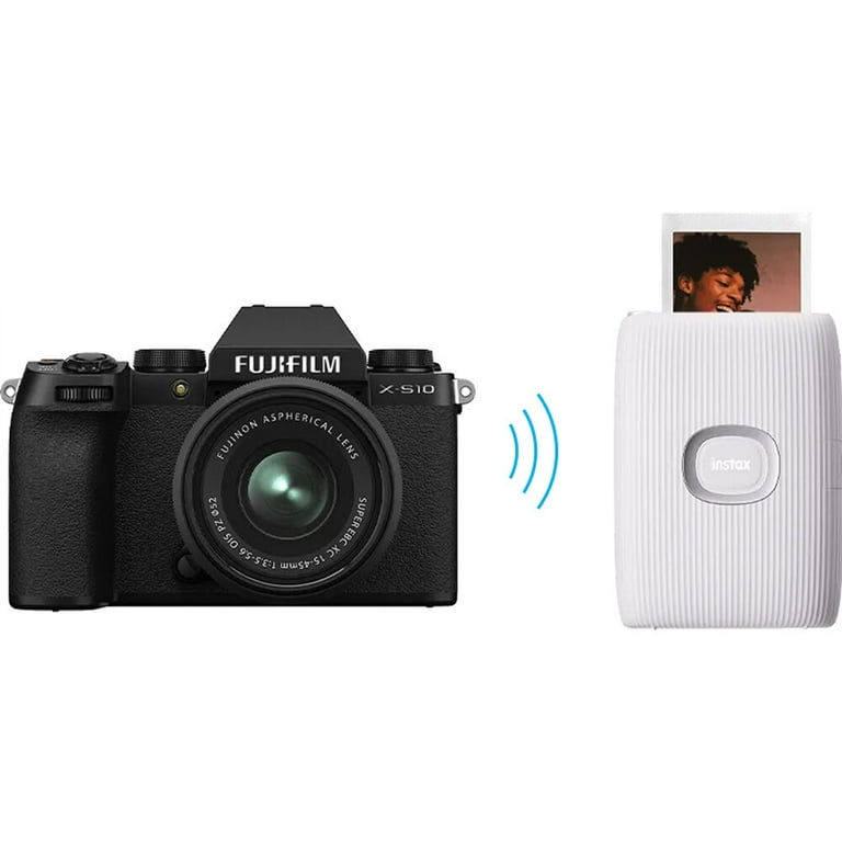Fujifilm Instax Mini Link 2 Portable Smartphone Printer (Soft Pink) Creative Kit Film Bundle with (20) Instax Mini Films + Bluetooth Speaker +