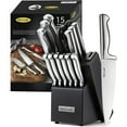 thumbnail image 1 of McCook MC21 Knife Sets,15 Pieces German Stainless Steel Knife Block Sets with Built-in Sharpener, 1 of 7