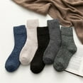 thumbnail image 2 of Monebena 5 Pairs Men Socks Super Thick Thermal Hiking Winter Warm Boot Heavy Soft Cozy Socks for Men & Women M01, 2 of 13
