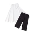 thumbnail image 5 of JAJAHO Toddler Boys Girls Halloween Outfits Ghost Poncho Hoodie And Capris 2 Piece Sets Kids Halloween Clothes 3M-9T, 5 of 5