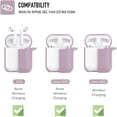 thumbnail image 4 of Coffea Protective Silicone Case with Keychain for AirPods 1 & 2 (Front LED Not Visible) (Grayish Purple), 4 of 7