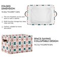 thumbnail image 2 of Yayeee 2 Pack Canvas Storage Basket with Handles for Shelves Fabric Bins Closet Organizer, Flowers Geometric Pattern, 2 of 8