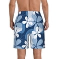 thumbnail image 3 of Kdxio Flower Pattern Mens Casual Shorts - Drawstring Summer Beach Sports Shorts for Men, 3 of 9