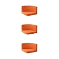 thumbnail image 3 of Ruiboury Chair Cover Wide Application And Made With Polyester Any Occasion Trilateral Chair Covers Cover Chairs Soft And Durable Orange 3Set, 3 of 6
