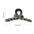 thumbnail image 4 of Unique Bargains 1 Pc Fashion Diamond Bow Hair Clips Hairdo Clip Black, 4 of 5