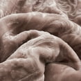 thumbnail image 5 of NC Sherpa Borrego Blanket 3 Piece, Flannel Fleece Blanket Set, King 79"x91", Woodrose, 5 of 6