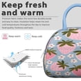 thumbnail image 3 of Lunch Bag Women Office Lunch Cooler Bag Portable Large Cooler Tote for Student/Mother Group with Side Pockets for Work Office Picnic Strawberry, 3 of 7