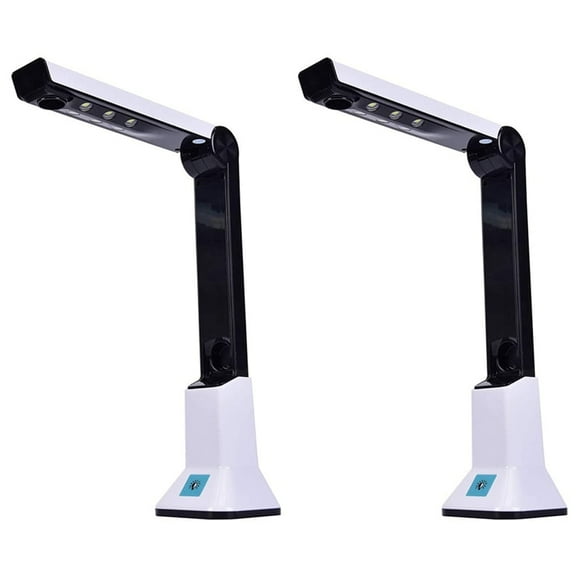2X Document Camera for Teachers, Portable USB Document Camera Scanner with Stand 8MP HD A4 Cam Photo Scanner