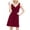 Red, variant on Efsteb Dresses for Women 2025 V-Neck Ruched Tank Dress Loose Comfy Fashion Sleeveless Sundresses Classic Solid Color Casual Summer Dresses (Black,S)