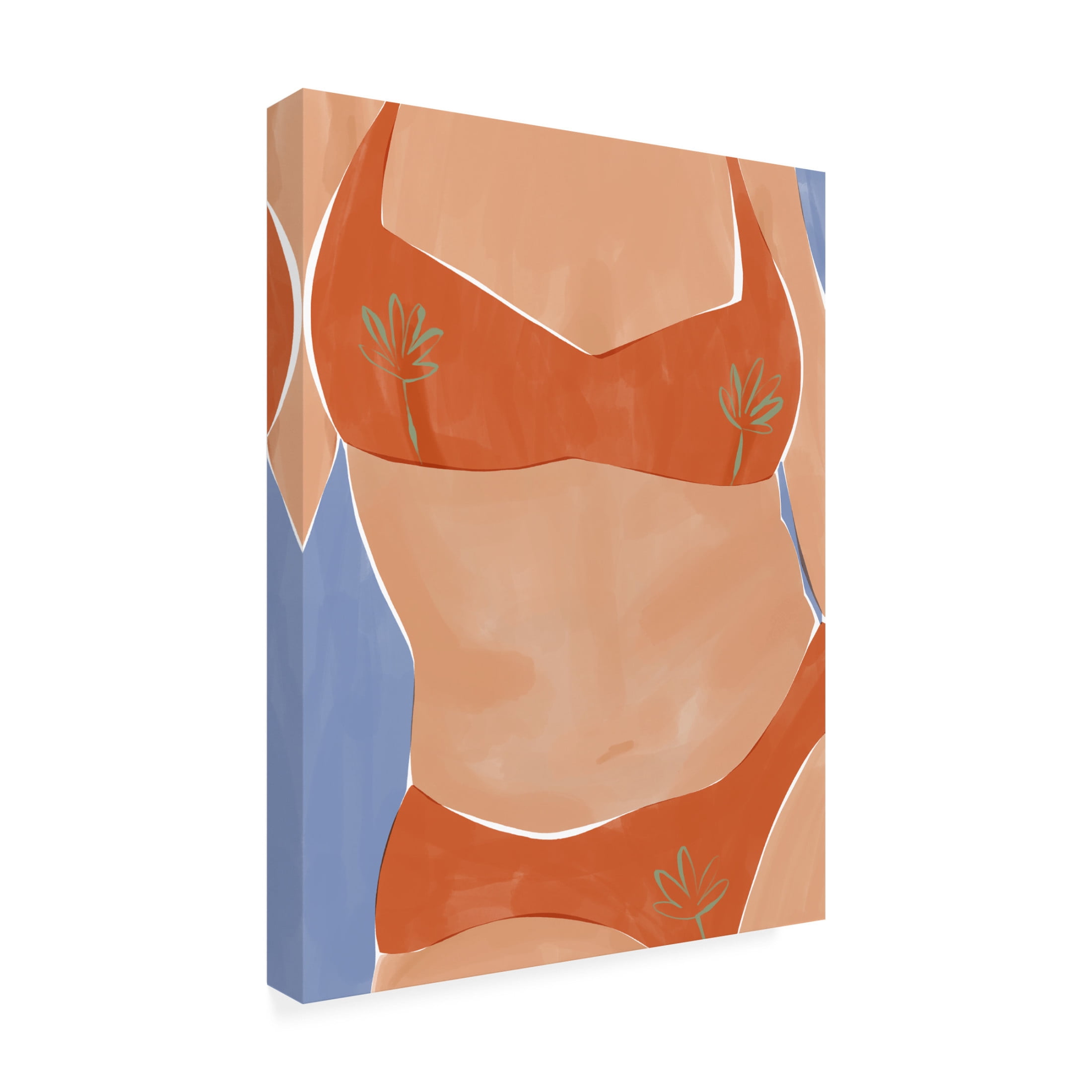 Trademark Fine Art Ivy Green Illustrations Bikini Babe Canvas Wall Art