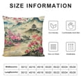thumbnail image 6 of Acheng Vintage Japanese Plum Blossom Throw Pillow Covers,Retro Traditional Watercolor Spring Cherry Blossoms Lakes Hills Women Pliiow Covers for Living Room Bedroom Sofa Party Decor,2 Pcs White, 6 of 6